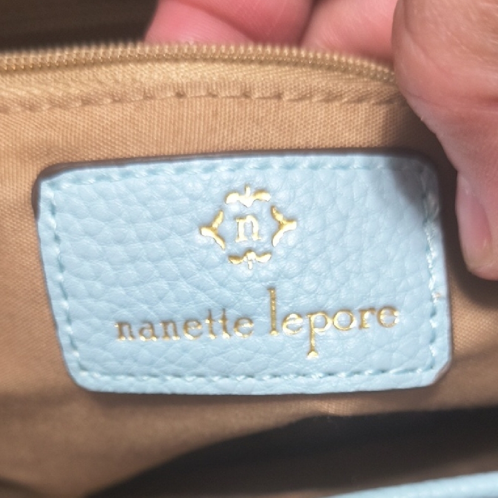 Nanette Lepore Kassandra Triple Section Shoulder Bag Ice Blue - Picture 4 of 15